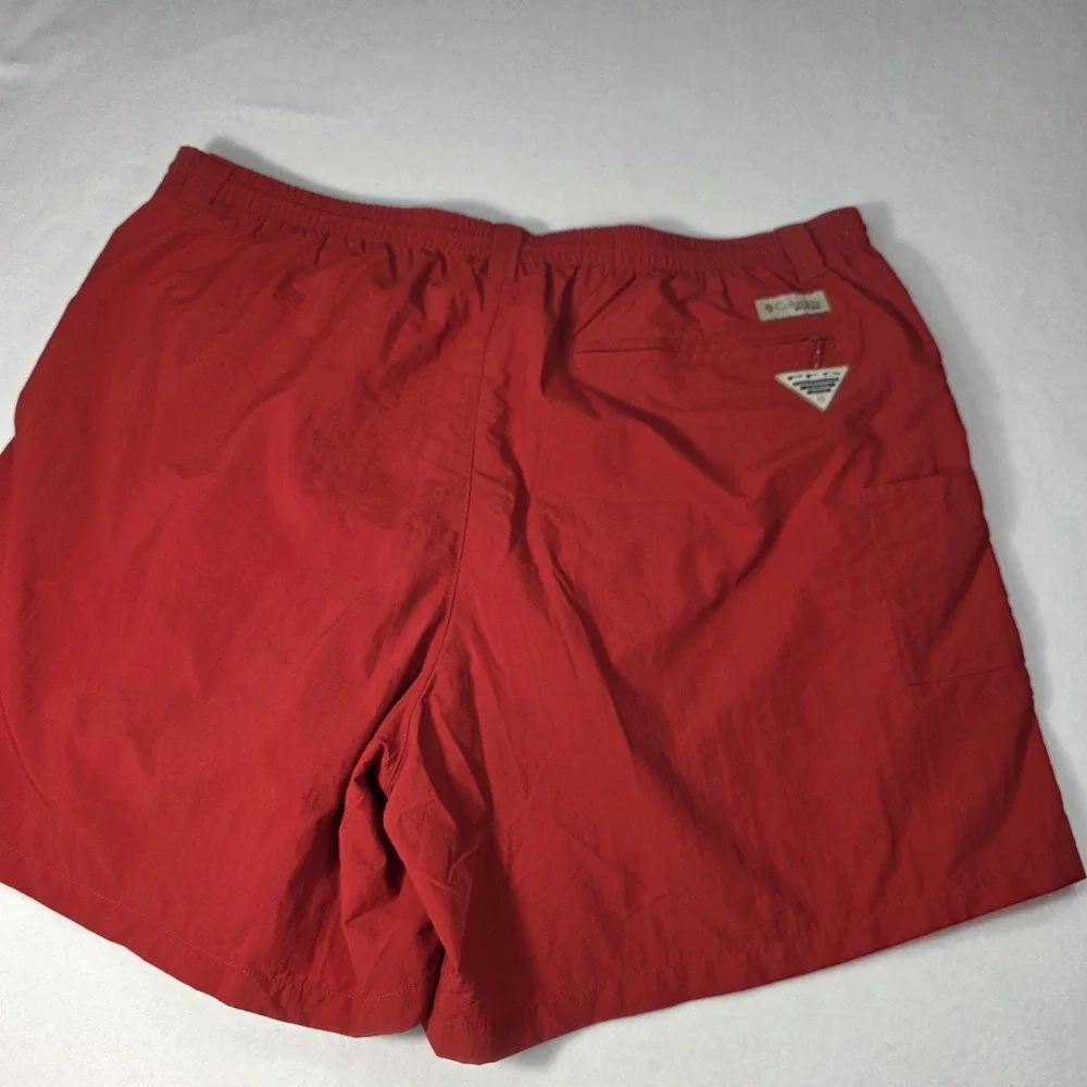 NEW Columbia Backcast II Lined Water Trunks Mens‎ Size XXL Red Inseam 6